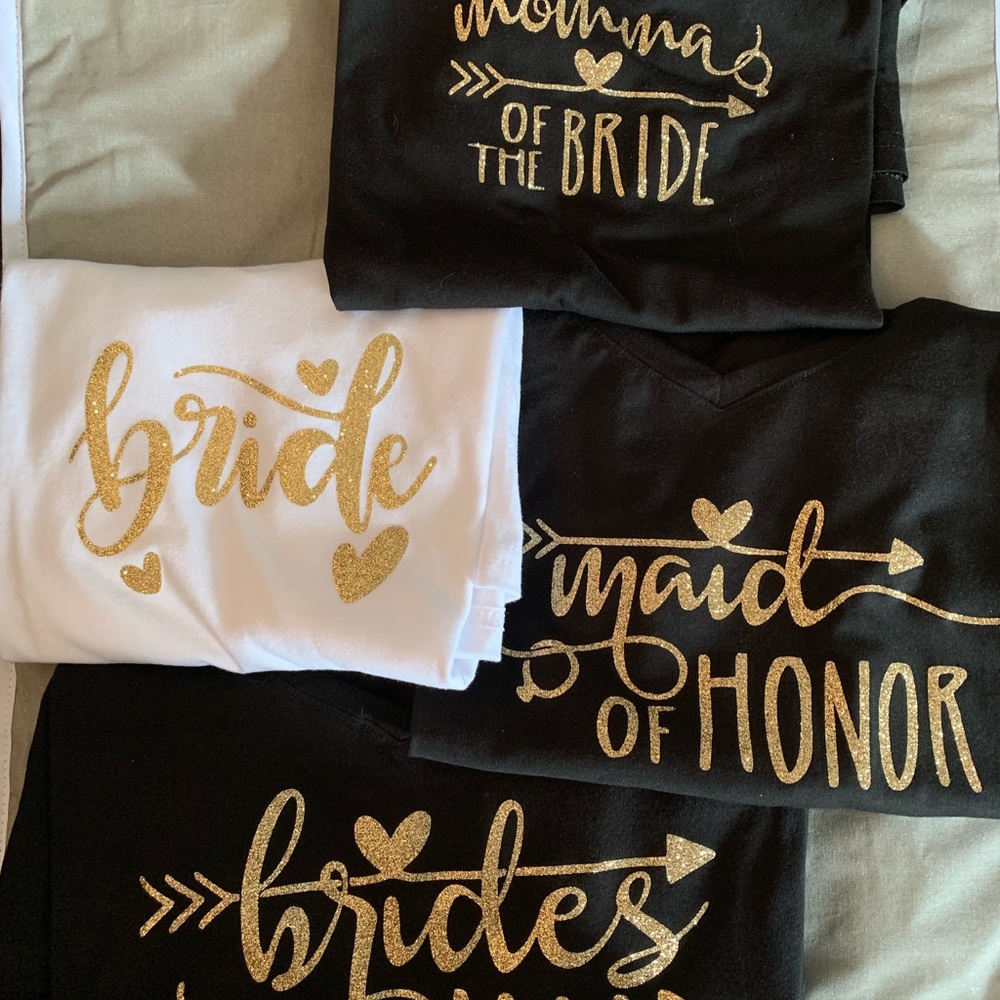 Customized bridal shirts